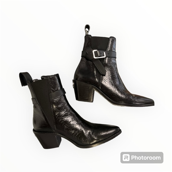 ZADIG & VOLTAIRE Tyler Ankle Boot Size 36 Noir W/ Box and Dust bag - Picture 11 of 16